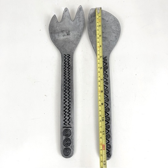 Wilton Armetale Reggae Pewter Serving Fork & Spoon - Picture 7 of 16